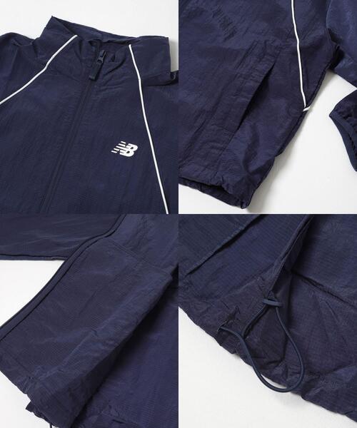 NEW BALANCE(ニューバランス)の「NEW BALANCE スポーツレガシージャケット(ナイロンジャケット・レディース・ネイビー・MEDIUM)」の3枚目の写真