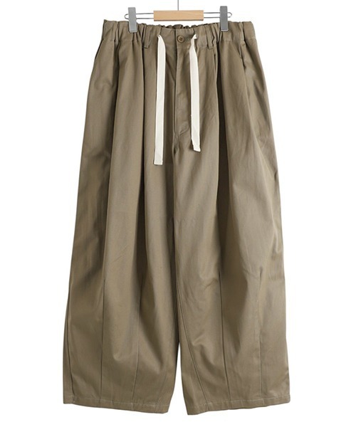 is-ness（イズネス）の「is-ness / イズネス：BALLOON EZ PANTS：28PT01T01-2-25AW[NOA]（デニムパンツ・メンズ・ブラック/ベージュ・M/L）」の2枚目の写真