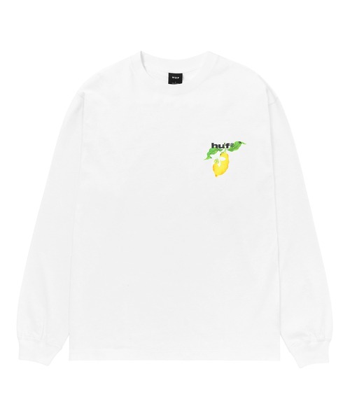 HUF(ハフ)の「SOUR LEMON LS TEE(Tシャツ/カットソー・メンズ・ブラック/ホワイト/ネイビー・S/M/L/XL)」の7枚目の写真