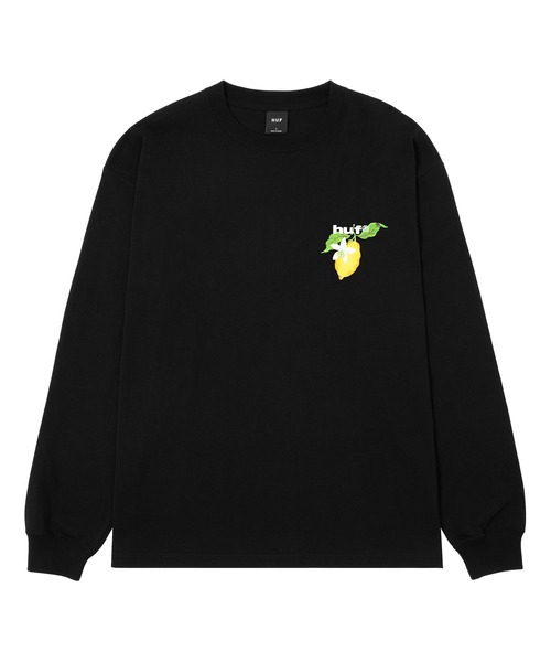 HUF(ハフ)の「SOUR LEMON LS TEE(Tシャツ/カットソー・メンズ・ブラック/ホワイト/ネイビー・S/M/L/XL)」の9枚目の写真