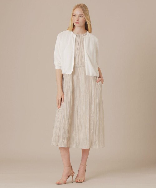 MACKINTOSH LONDON(マッキントッシュ ロンドン)の「ガーターホールガーメントニットカーディガン(カーディガン/ボレロ・レディース・ブラック/ライトブルー/ホワイト・38)」の4枚目の写真