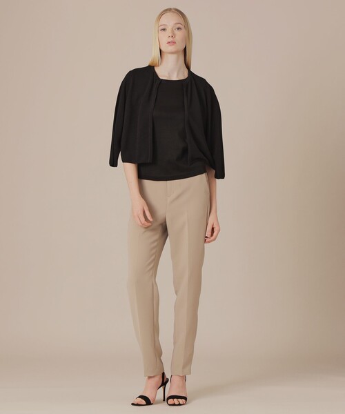 MACKINTOSH LONDON(マッキントッシュ ロンドン)の「ガーターホールガーメントニットカーディガン(カーディガン/ボレロ・レディース・ブラック/ライトブルー/ホワイト・38)」の5枚目の写真
