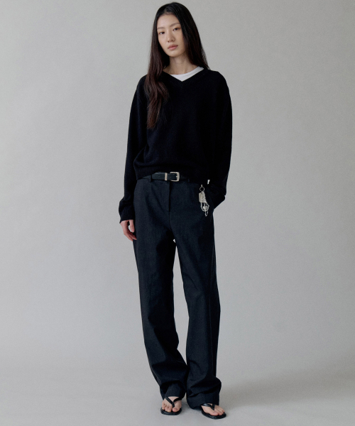 STEP AROUND(ステップアラウンド)の「Cotton Straight Pocket Pants_BLACK(その他パンツ・レディース・その他・SMALL/MEDIUM)」の2枚目の写真