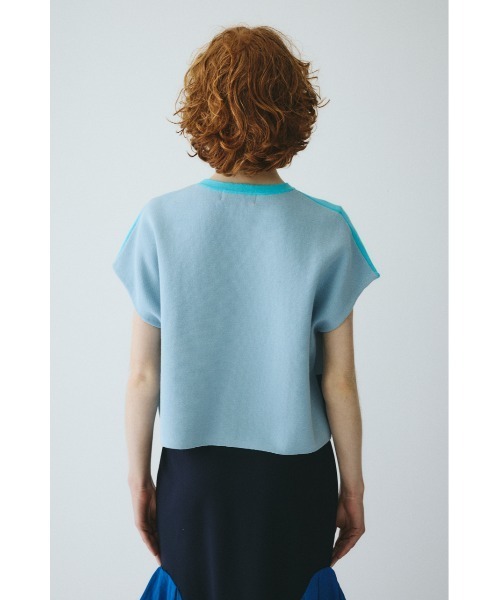 HeRIN.CYE（ヘリンドットサイ）の「Border box tops　　ボーダーボックストップス（ニット/セーター・レディース・ブルー系その他/グリーン系その他/オレンジ系その他・FREE）」の11枚目の写真