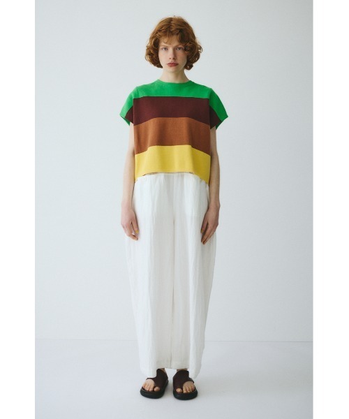 HeRIN.CYE（ヘリンドットサイ）の「Border box tops　　ボーダーボックストップス（ニット/セーター・レディース・ブルー系その他/グリーン系その他/オレンジ系その他・FREE）」の12枚目の写真