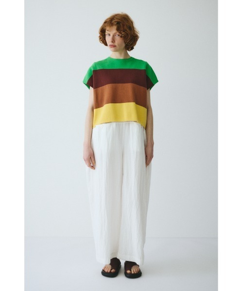 HeRIN.CYE（ヘリンドットサイ）の「Border box tops　　ボーダーボックストップス（ニット/セーター・レディース・ブルー系その他/グリーン系その他/オレンジ系その他・FREE）」の13枚目の写真