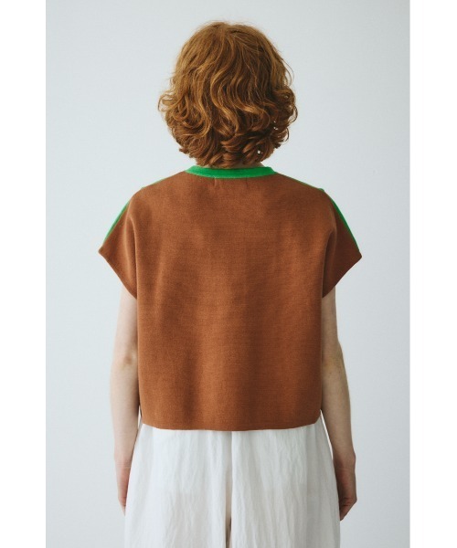 HeRIN.CYE（ヘリンドットサイ）の「Border box tops　　ボーダーボックストップス（ニット/セーター・レディース・ブルー系その他/グリーン系その他/オレンジ系その他・FREE）」の16枚目の写真