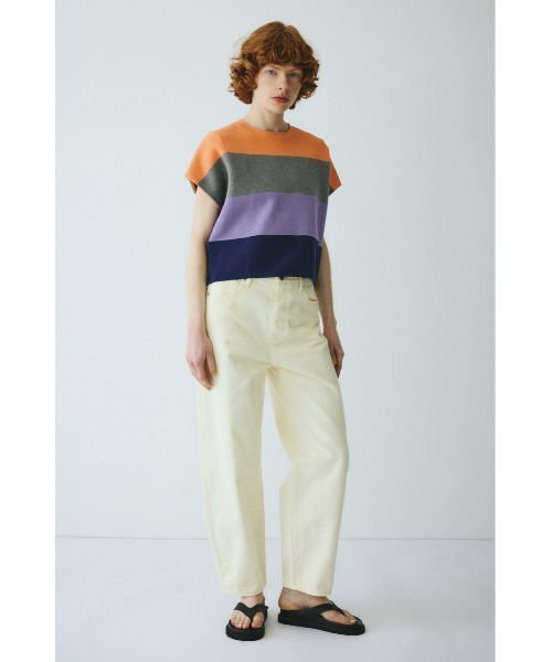 HeRIN.CYE（ヘリンドットサイ）の「Border box tops　　ボーダーボックストップス（ニット/セーター・レディース・ブルー系その他/グリーン系その他/オレンジ系その他・FREE）」の18枚目の写真