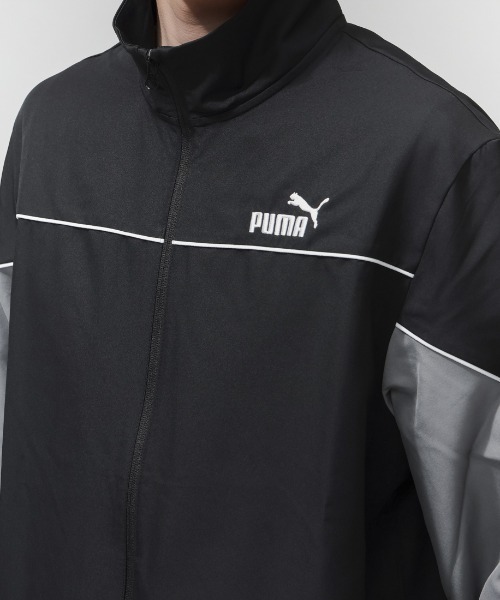 PUMA(プーマ)の「【別注】プーマ PUMA ウーブン カラーブロック スーツ 限定コラボ(ジャージ・メンズ・ネイビー/ブラック・S/M/L/LL/3L)」の7枚目の写真