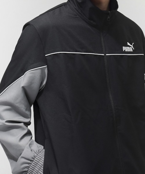 PUMA(プーマ)の「【別注】プーマ PUMA ウーブン カラーブロック スーツ 限定コラボ(ジャージ・メンズ・ネイビー/ブラック・S/M/L/LL/3L)」の8枚目の写真