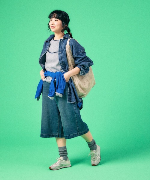 LEPSIM(レプシィム)の「キャミドッキングリブプルオーバー 639368(Tシャツ/カットソー・レディース・グレー/イエロー/オフホワイト・FREE)」の12枚目の写真