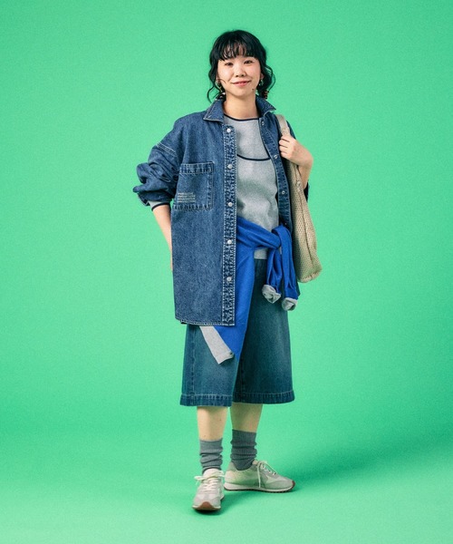 LEPSIM(レプシィム)の「キャミドッキングリブプルオーバー 639368(Tシャツ/カットソー・レディース・グレー/イエロー/オフホワイト・FREE)」の13枚目の写真