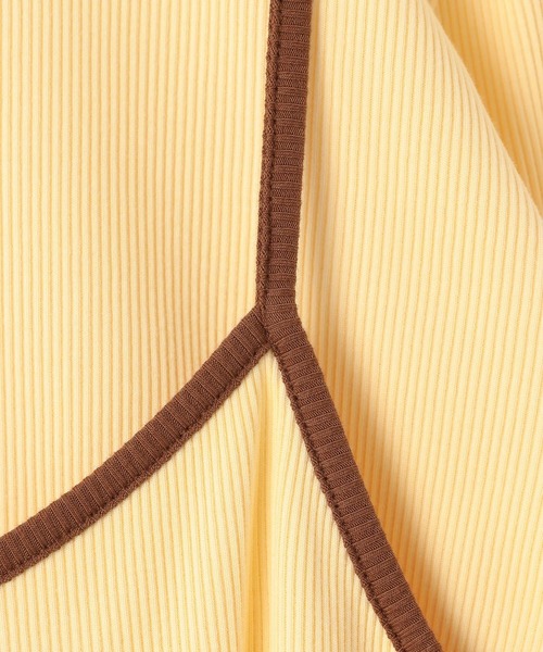 LEPSIM(レプシィム)の「キャミドッキングリブプルオーバー 639368(Tシャツ/カットソー・レディース・グレー/イエロー/オフホワイト・FREE)」の4枚目の写真