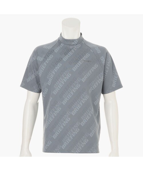 BRIEFING（ブリーフィング）の「【BRIEFING GOLF／ブリーフィングゴルフ】MS SHADOW LOGO JQ HIGHNECK RF（Tシャツ/カットソー・メンズ・ブラック/ホワイト/グレー・XL/S/L）」の3枚目の写真