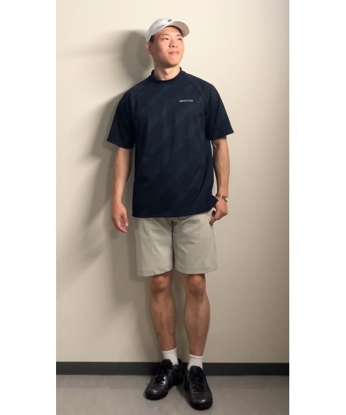 BRIEFING(ブリーフィング)の「【BRIEFING GOLF/ブリーフィングゴルフ】MS SHADOW LOGO JQ HIGHNECK RF(Tシャツ/カットソー・メンズ・ブラック/ホワイト/グレー/ネイビー・XL/S/L/M)」の1枚目の写真
