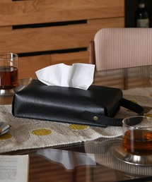 a.depeche（アデペシュ）の「【a.depeche/アデペシュ】ティッシュカバー　Boogie tissue cover BK（インテリア雑貨）」