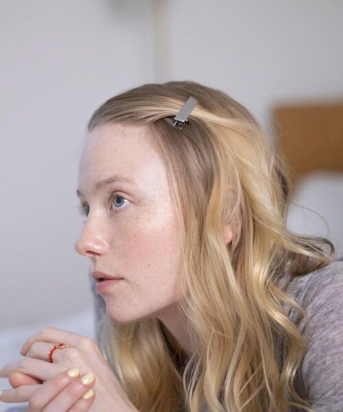 SMELLY（スメリー）の「ステンレススクエア2セットヘアピン（ヘアピン・レディース・シルバー・-）」の4枚目の写真