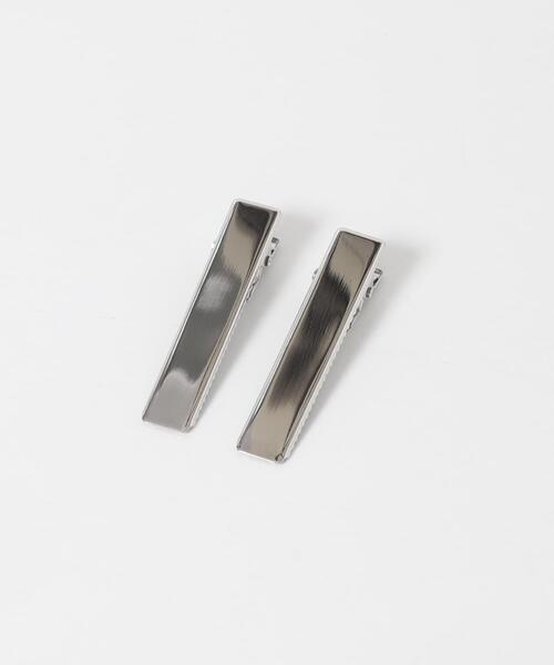 SMELLY（スメリー）の「ステンレススクエア2セットヘアピン（ヘアピン・レディース・シルバー・-）」の5枚目の写真