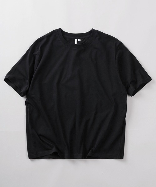 SlashDate（スラッシュデイト）の「【82】エクストラタッチ 無地 クルーネックTシャツ/ユニセックス/レディース/メンズ（Tシャツ/カットソー・メンズ・ホワイト/ブラック・L/M/S）」の2枚目の写真