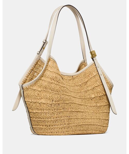 kate spade new york(ケイトスペード ニューヨーク)の「デコ ストロー チューリップ トート バッグ(かごバッグ・レディース・ベージュ・ONESIZE)」の3枚目の写真