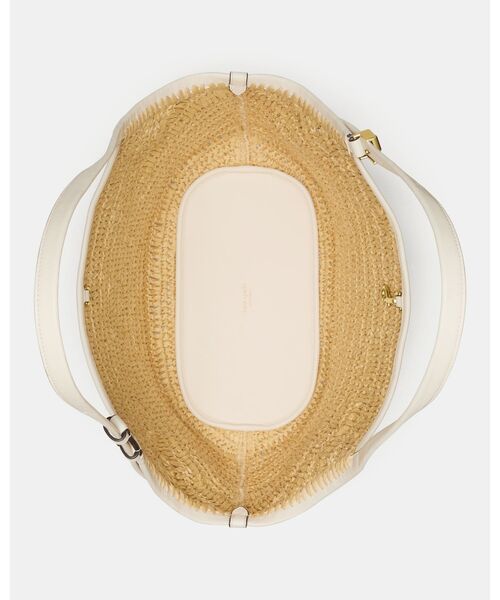 kate spade new york(ケイトスペード ニューヨーク)の「デコ ストロー チューリップ トート バッグ(かごバッグ・レディース・ベージュ・ONESIZE)」の4枚目の写真