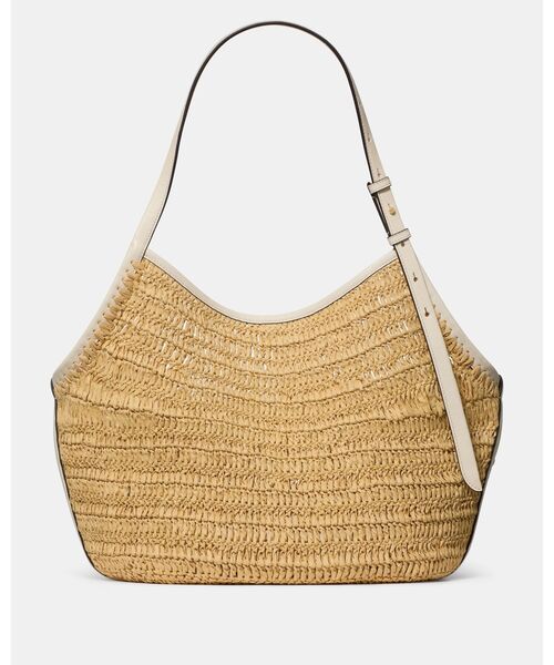kate spade new york(ケイトスペード ニューヨーク)の「デコ ストロー チューリップ トート バッグ(かごバッグ・レディース・ベージュ・ONESIZE)」の5枚目の写真