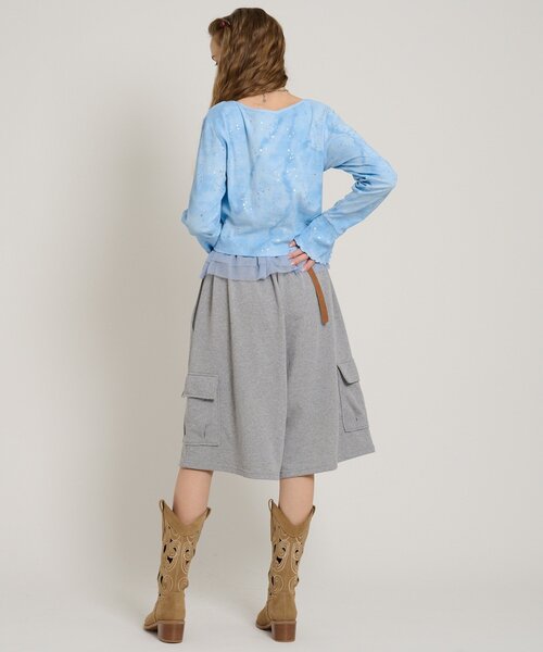 w closet(ダブルクローゼット)の「星リボンカーデ(Tシャツ/カットソー・レディース・ピンク/ブルー/オフホワイト/グレー/ブラック・FREE)」の18枚目の写真