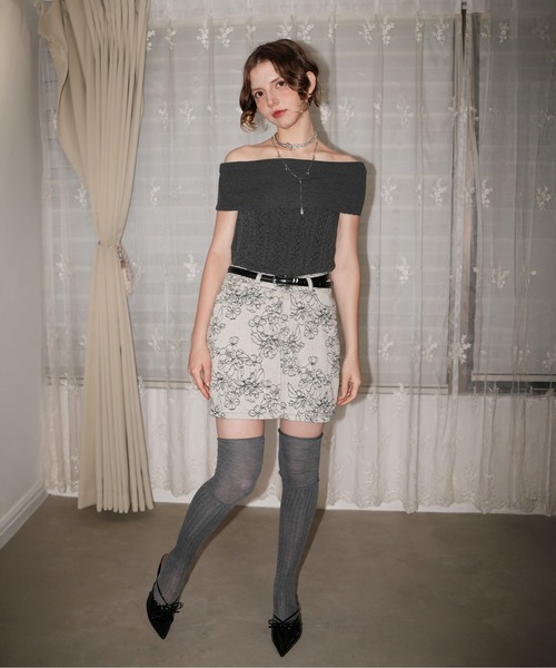 IMARI(イマリ)の「【 IMARI / イマリ 】 レース オフショル カットソー #(Tシャツ/カットソー・レディース・ホワイト/ブラック/グレー/ピンク/ライトブルー・FREE)」の13枚目の写真