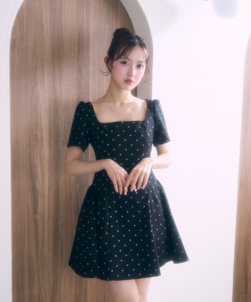 TITTY&CO.(ティティーアンドコー)の「ドットワンピース(ワンピース・レディース・ブラック/ホワイト・FREE)」の20枚目の写真