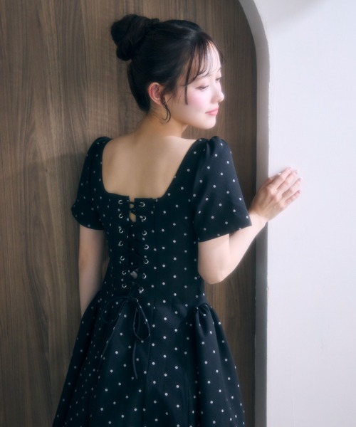 TITTY&CO.(ティティーアンドコー)の「ドットワンピース(ワンピース・レディース・ブラック/ホワイト・FREE)」の22枚目の写真