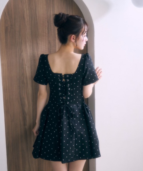 TITTY&CO.(ティティーアンドコー)の「ドットワンピース(ワンピース・レディース・ブラック/ホワイト・FREE)」の18枚目の写真