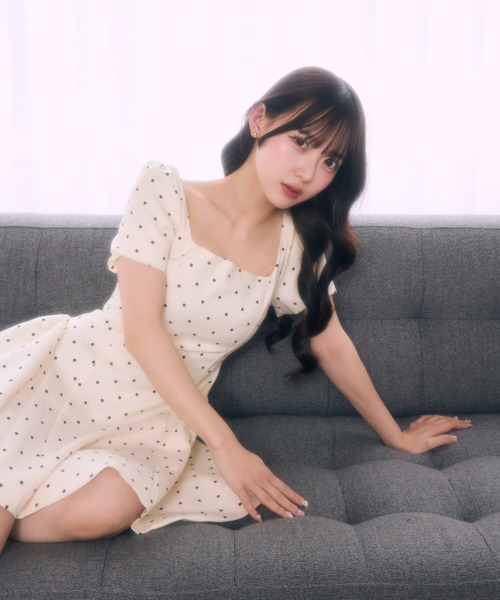 TITTY&CO.(ティティーアンドコー)の「ドットワンピース(ワンピース・レディース・ブラック/ホワイト・FREE)」の14枚目の写真