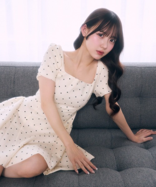 TITTY&CO.(ティティーアンドコー)の「ドットワンピース(ワンピース・レディース・ブラック/ホワイト・FREE)」の13枚目の写真