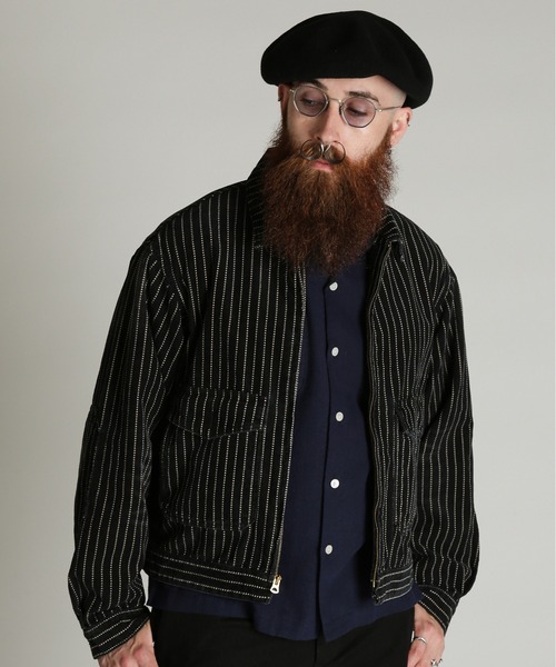 Schott(ショット)の「Schott/ショット/INDIGO CORDUROY JKT/インディゴ コーデュロイ ジャケット(ブルゾン・メンズ・インディゴブルー/ブラック・M/L/2XL/XL)」の1枚目の写真