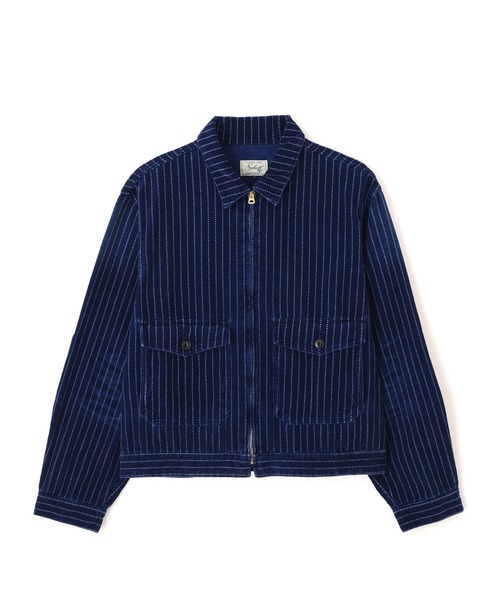 Schott(ショット)の「Schott/ショット/INDIGO CORDUROY JKT/インディゴ コーデュロイ ジャケット(ブルゾン・メンズ・インディゴブルー/ブラック・M/L/2XL/XL)」の3枚目の写真