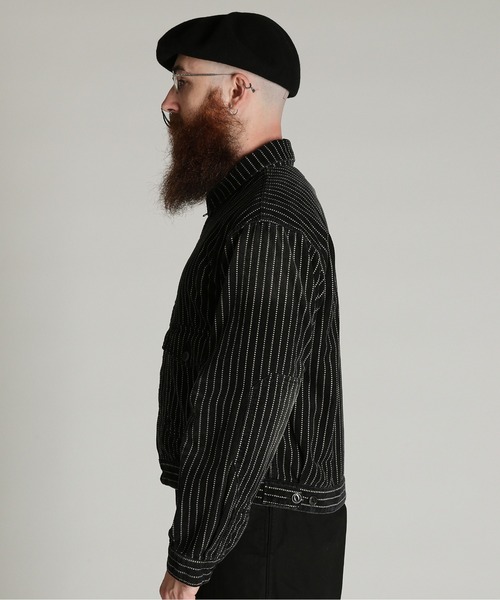 Schott(ショット)の「Schott/ショット/INDIGO CORDUROY JKT/インディゴ コーデュロイ ジャケット(ブルゾン・メンズ・インディゴブルー/ブラック・M/L/2XL/XL)」の6枚目の写真