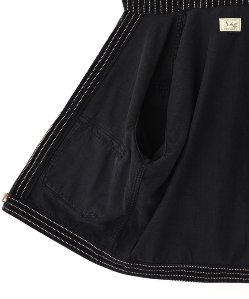 Schott(ショット)の「Schott/ショット/INDIGO CORDUROY JKT/インディゴ コーデュロイ ジャケット(ブルゾン・メンズ・インディゴブルー/ブラック・M/L/2XL/XL)」の5枚目の写真