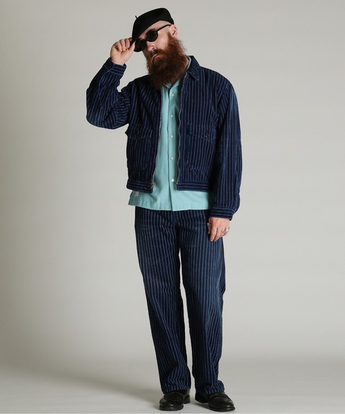 Schott(ショット)の「Schott/ショット/INDIGO CORDUROY JKT/インディゴ コーデュロイ ジャケット(ブルゾン・メンズ・インディゴブルー/ブラック・M/L/2XL/XL)」の12枚目の写真