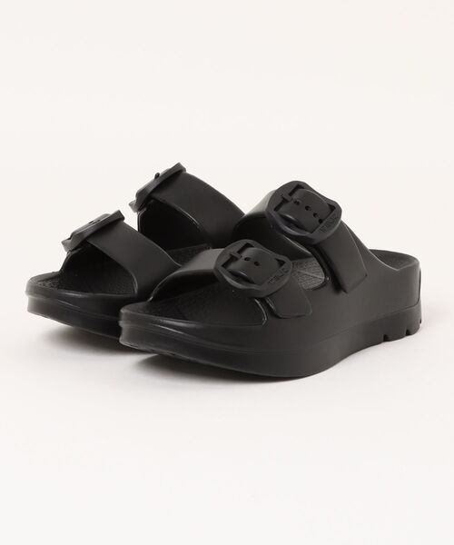 San-ai Resort 三愛水着楽園(サンアイリゾート サンアイミズギラクエン)の「W-BUCKLE2 【TELIC(テリック)】(サンダル・レディース・アイボリー/ブラック・X-LARGE/ML/SMALL/MEDIUM/LARGE)」の2枚目の写真