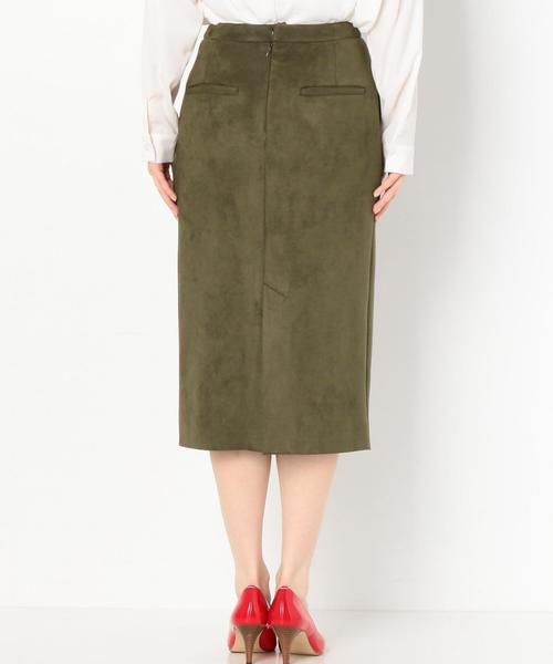 Another Edition(アナザーエディション)の「フェイクスウェードタイトスカート/AEBFC FAKE SUEDE TIGHT◆(スカート・レディース・ナチュラル/オリーブ・MEDIUM/SMALL)」の7枚目の写真