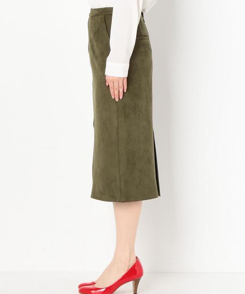 Another Edition(アナザーエディション)の「フェイクスウェードタイトスカート/AEBFC FAKE SUEDE TIGHT◆(スカート・レディース・ナチュラル/オリーブ・MEDIUM/SMALL)」の9枚目の写真