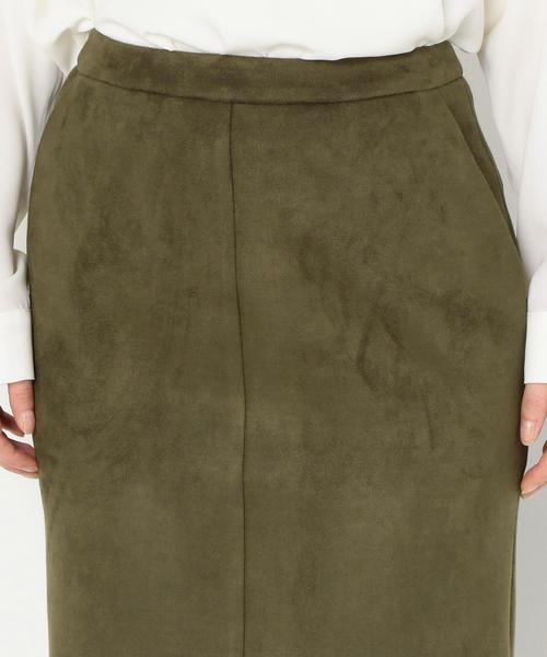 Another Edition(アナザーエディション)の「フェイクスウェードタイトスカート/AEBFC FAKE SUEDE TIGHT◆(スカート・レディース・ナチュラル/オリーブ・MEDIUM/SMALL)」の10枚目の写真