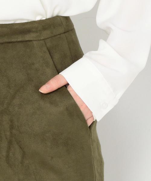 Another Edition(アナザーエディション)の「フェイクスウェードタイトスカート/AEBFC FAKE SUEDE TIGHT◆(スカート・レディース・ナチュラル/オリーブ・MEDIUM/SMALL)」の11枚目の写真