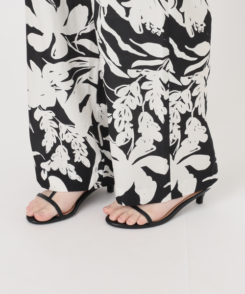 B.C STOCK(ベーセーストック)の「手洗い可 / ストロークプリントイージースラックス(その他パンツ・レディース・ブラック/ネイビー/グリーン・FREE)」の9枚目の写真