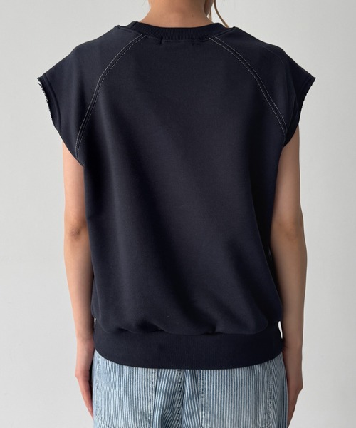 CANAL JEAN（キャナルジーン）の「Lakey Park　8 スウェットタンクトップ（タンクトップ・レディース・ネイビー/アッシュ・ONE SIZE）」の9枚目の写真