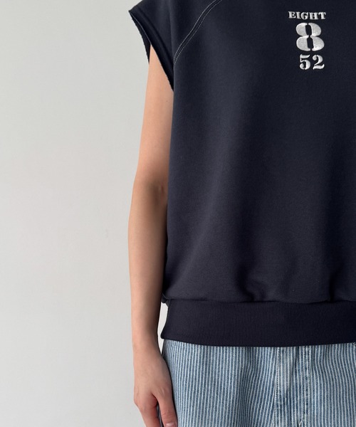 CANAL JEAN（キャナルジーン）の「Lakey Park　8 スウェットタンクトップ（タンクトップ・レディース・ネイビー/アッシュ・ONE SIZE）」の11枚目の写真