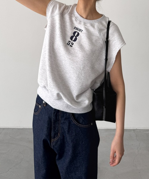 CANAL JEAN（キャナルジーン）の「Lakey Park　8 スウェットタンクトップ（タンクトップ・レディース・ネイビー/アッシュ・ONE SIZE）」の14枚目の写真