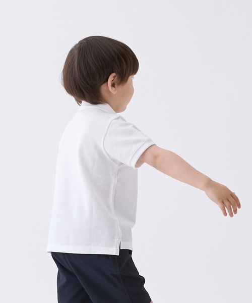 petit main(プティマイン)の「ポロシャツ(ポロシャツ・キッズ・オフホワイト・130cm/120cm/100cm/90cm/110cm)」の2枚目の写真