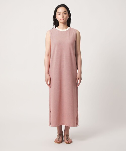 A DAY IN THE LIFE UNITED ARROWS（アデイインザライフユナイテッドアローズ）の「ワッフルボーダー ノースリーブワンピース ＜A DAY IN THE LIFE＞（ワンピース・レディース・グレー系/ケリーグリーン/オレンジ/ネイビー/ブラック/ダークブラウン・FREE）」の14枚目の写真