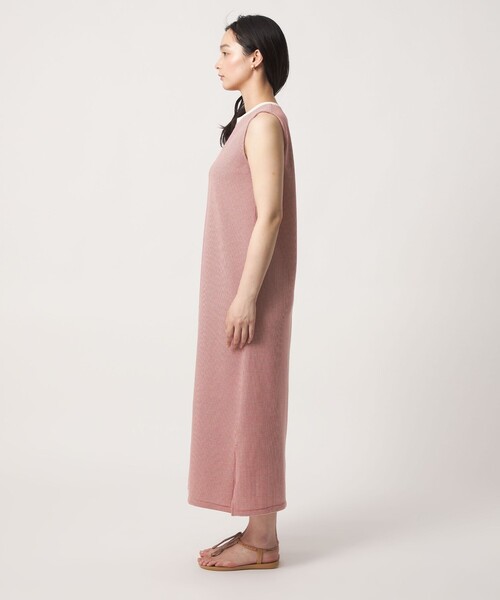 A DAY IN THE LIFE UNITED ARROWS（アデイインザライフユナイテッドアローズ）の「ワッフルボーダー ノースリーブワンピース ＜A DAY IN THE LIFE＞（ワンピース・レディース・グレー系/ケリーグリーン/オレンジ/ネイビー/ブラック/ダークブラウン・FREE）」の15枚目の写真